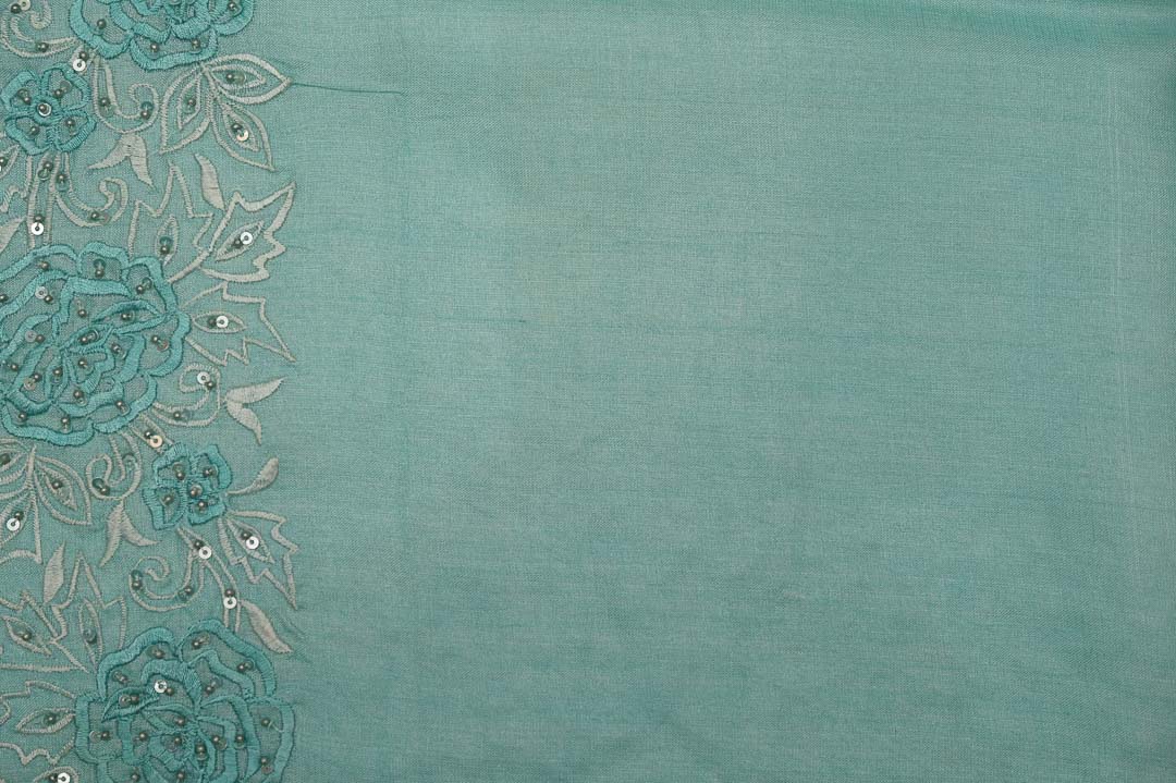 Sea Green Pure Tussar Saree – DDA007
