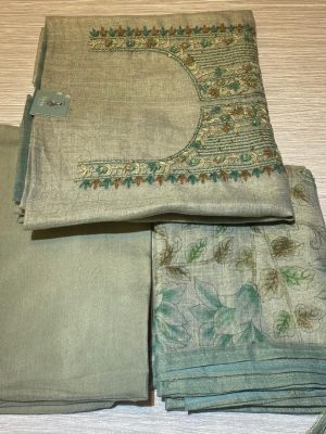 Tissue linen chudithar material