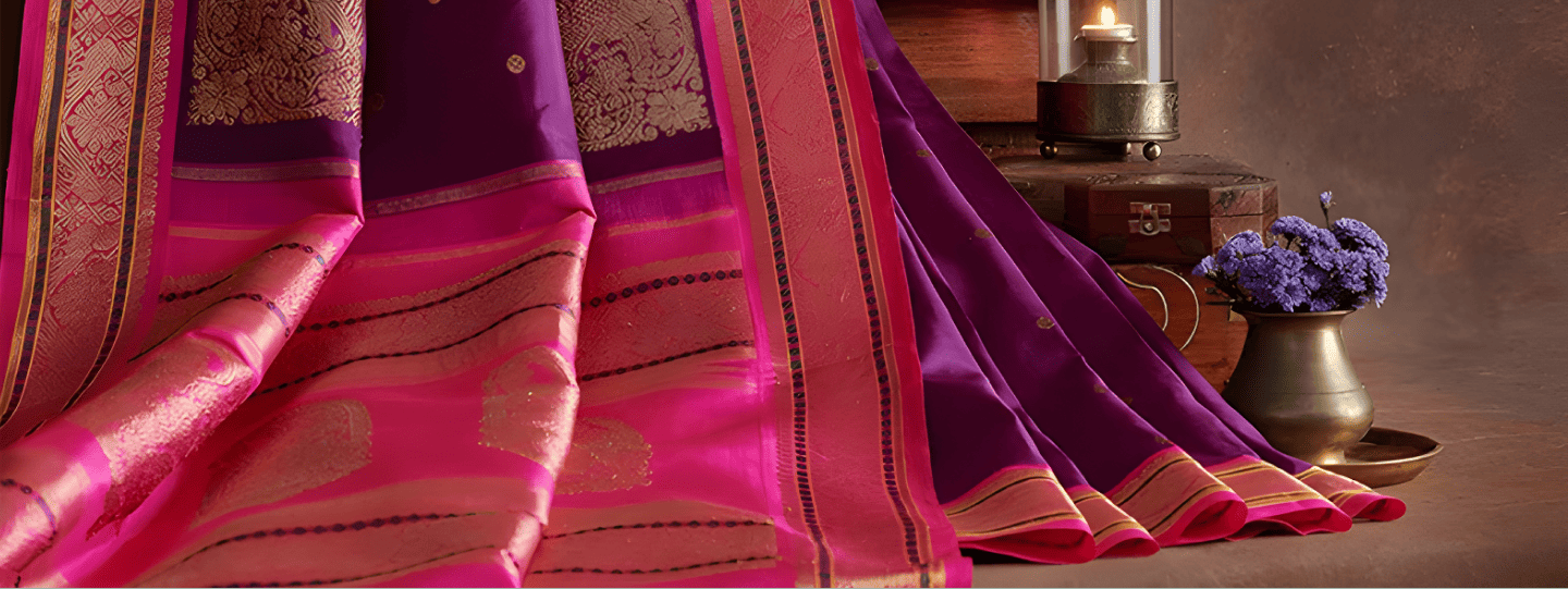 Dusty Rose Pink Pure Tussar Saree – DDA010