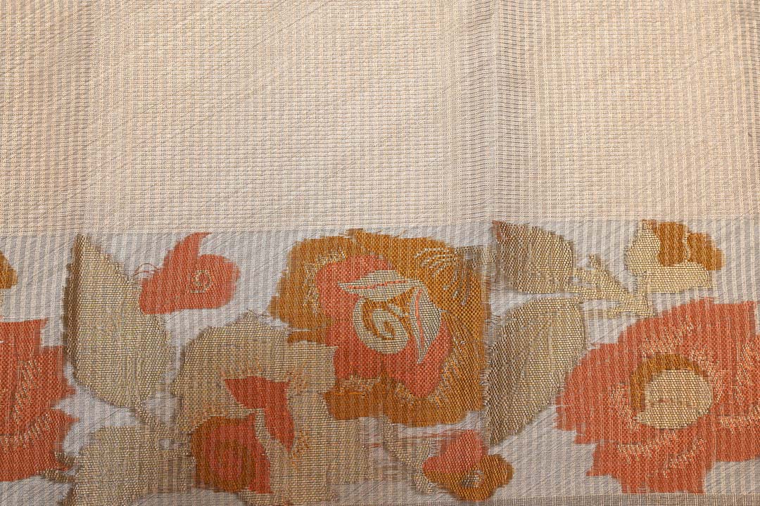 Coffee Brown with Dusty Rose Floral Fancy Saree – DDA022