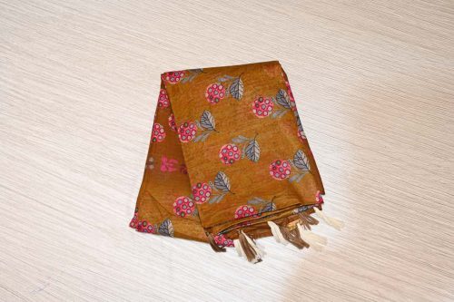 Mustard Yellow Pure Cotton Saree – DDA027