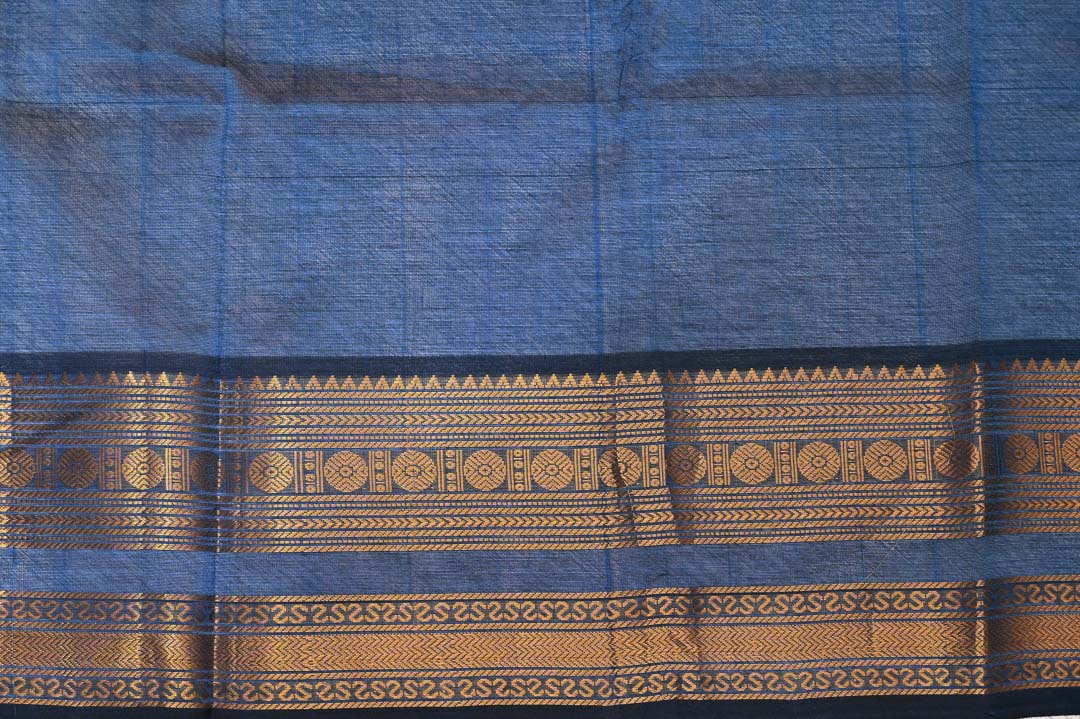 Chilli Red with Brown Border Pure Silk Cotton Saree – DDA014