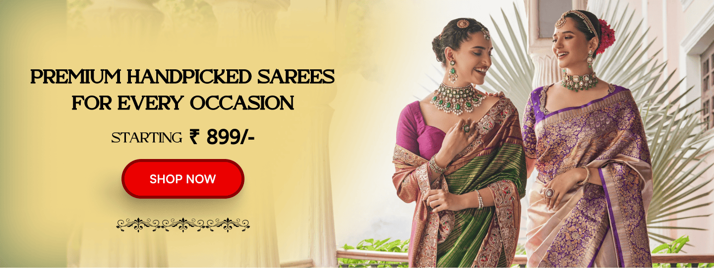 Divine Design Ladies wearing Traditional silk Saree