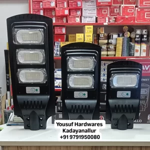 AV Solar Power Street Light Available @ Yousuf Hardwares Kadayanallur #av #led #light #streetli AV Solar Power Street Light